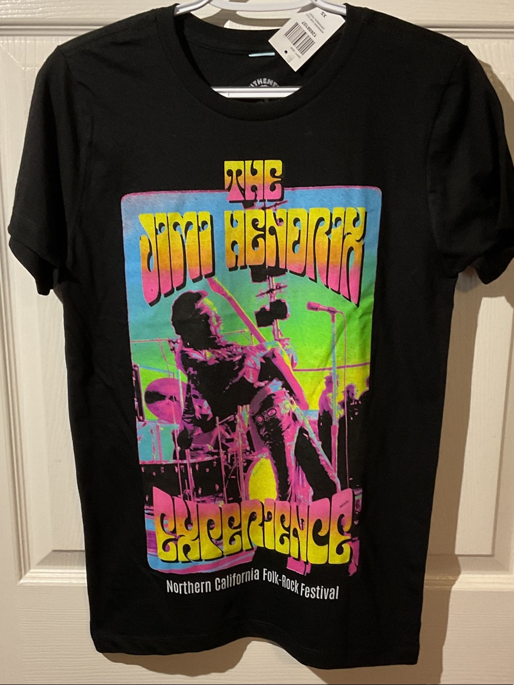 Black Jimi Hendrix Experience Short-Sleeve Graphic Tour Tee
